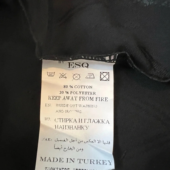 By ESQ One Size Sheer Black Kimono Coat Throw Robe Beach Bohemian - Picture 11 of 11